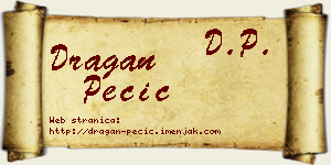 Dragan Pecić vizit kartica